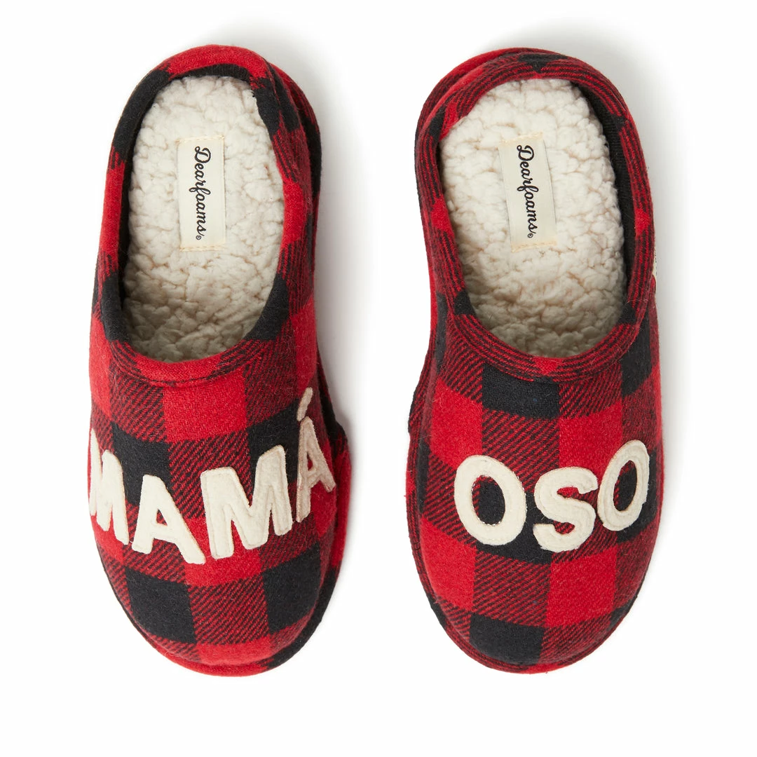 Promo π Dearfoams π© Women's Buffalo Check Mama Bear Clog π - Image 6