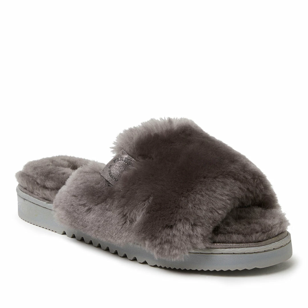 Coupon π Dearfoams π© Womens Cairns Genuine Shearling Slide with Metallic Trim π₯° - Image 5