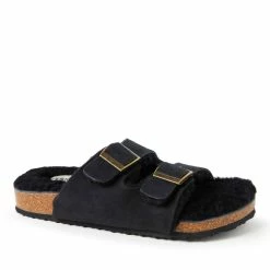 Promo β Dearfoams π© Women's Tamworth Cork Molded Footbed Double Band Slide π