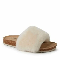 Wholesale β¨ Dearfoams π© Womens Canberra Genuine Shearling Footbed Slide π€©