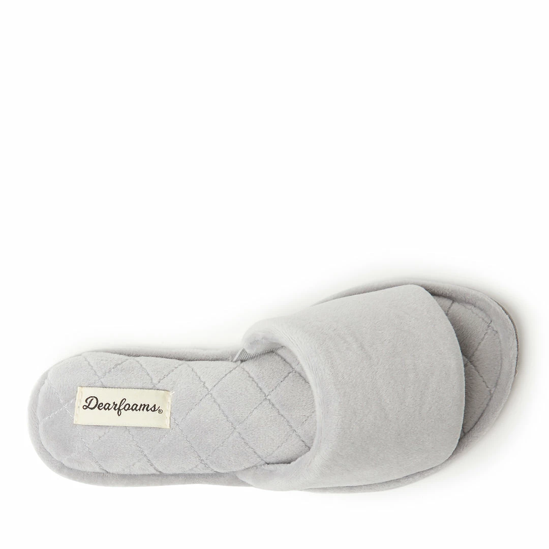 Buy β¨ Dearfoams π© Womens Beatrice MF Velour Side Gore Slide w MF π― - Image 5