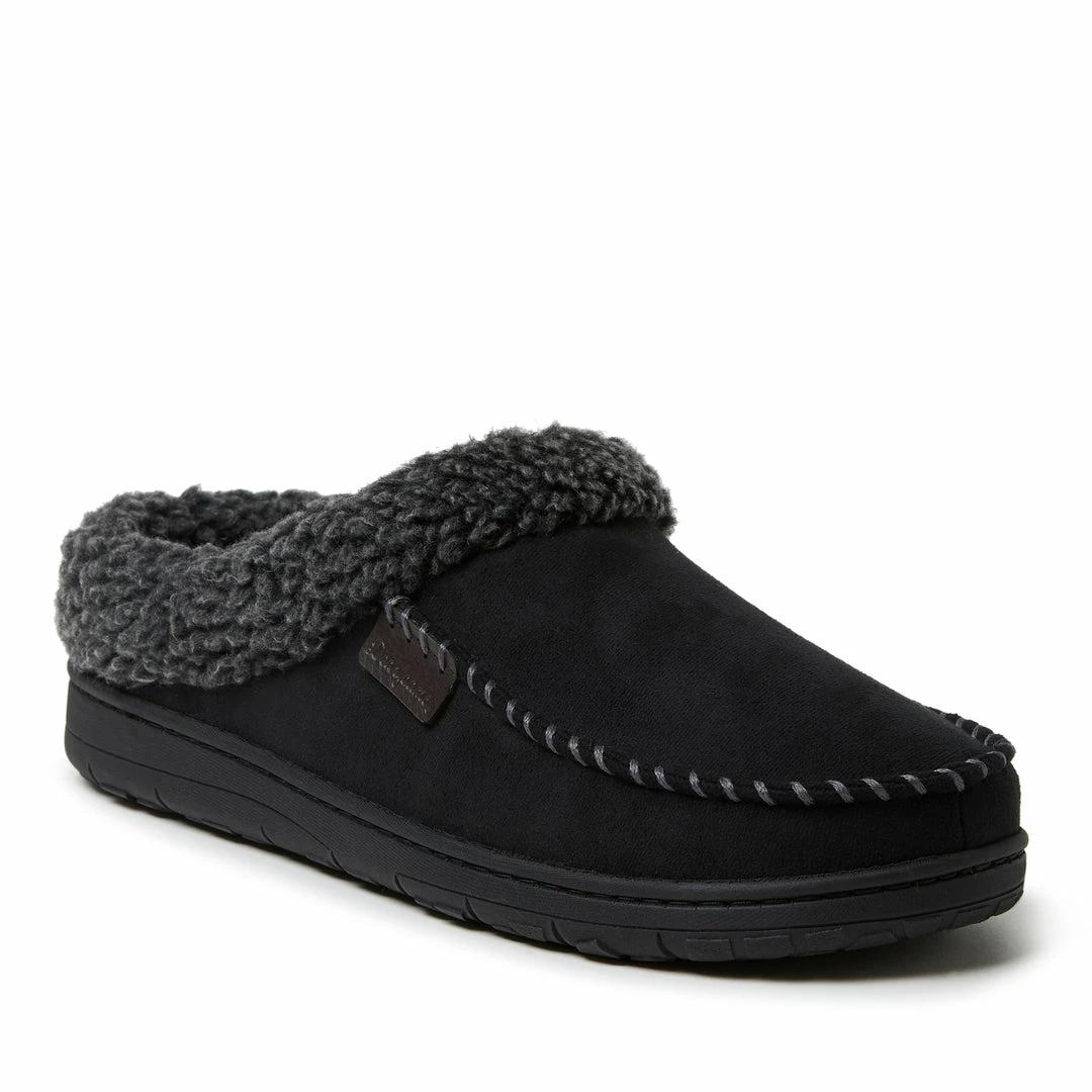 Hot Sale π₯ Dearfoams Mens Brendan Microsuede Moc Toe Clog with Whipstitch π₯ - Image 6