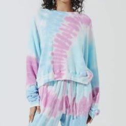 Cheapest 👏 Electric & Rose 👩 women Farrow Pullover in Sea Salt/Serene/Peony 🤩