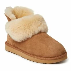 Deals βοΈ Fireside By Dearfoams π© Women's Perth Genuine Shearling Foldover Boot π§¨