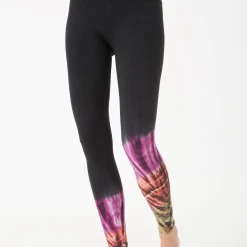Flash Sale 😀 Electric & Rose 👩 women Sunset Legging-Beam in Onyx/Fuchsia/Amber 😀