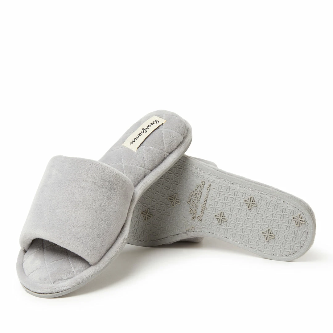 Buy β¨ Dearfoams π© Womens Beatrice MF Velour Side Gore Slide w MF π― - Image 2