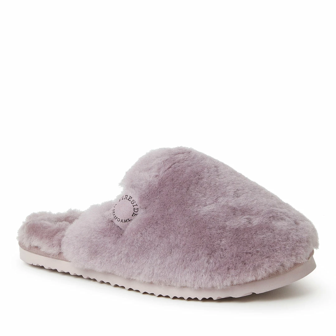 Best Sale π― Fireside By Dearfoams π© Women's Shelly Beach Genuine Shearling Scuff π€©