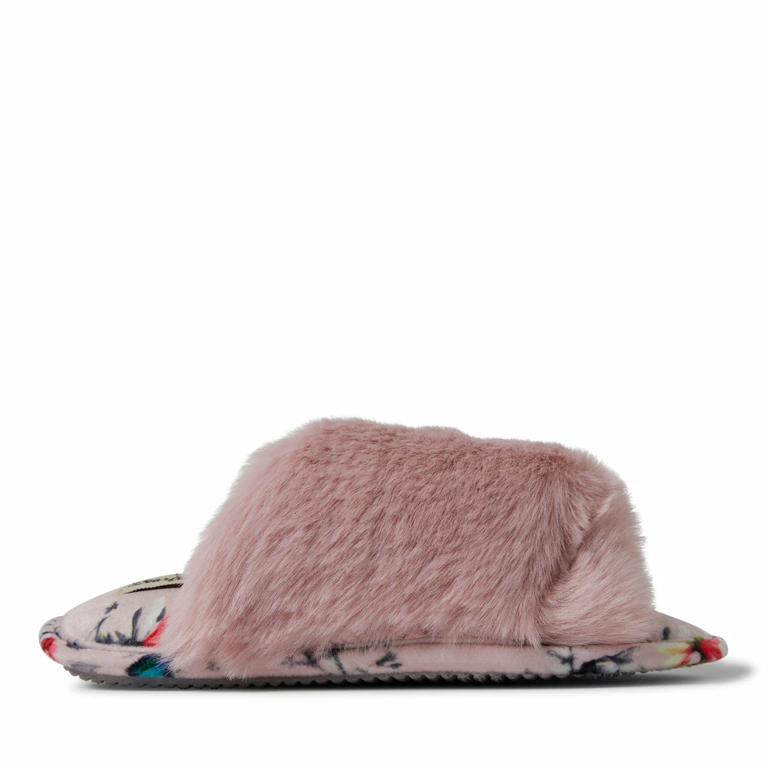 Budget π Dearfoams π© Womens Louise Furry Cross Band Slide with Eyemask π₯ - Image 4