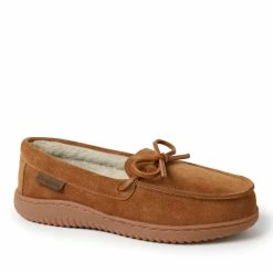 Best deal 🥰 Dearfoams 👩 Women's Wilmington Genuine Suede Energy Return Moccasin Slippers ✔️