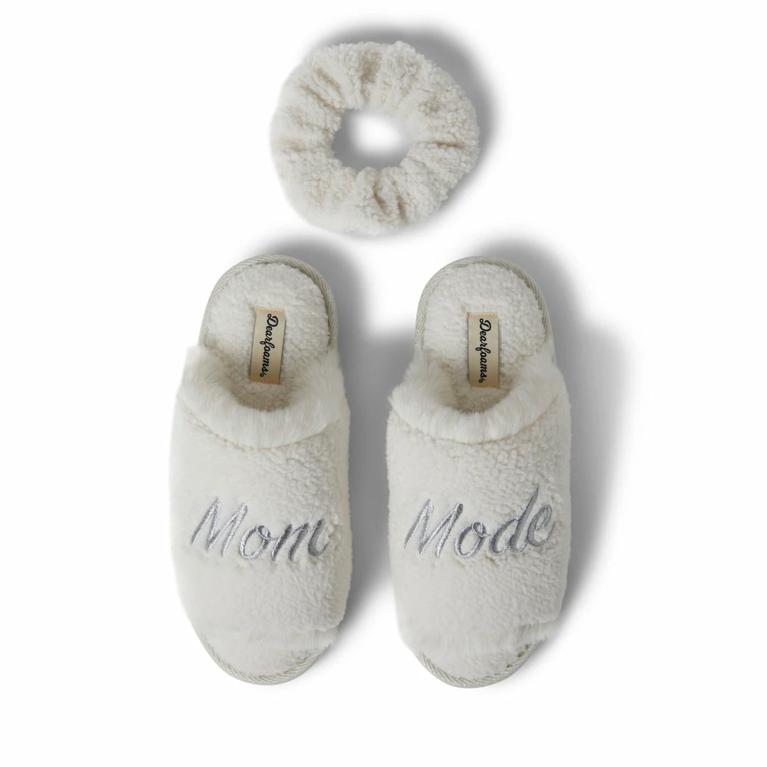 New π€© Dearfoams π© Womens Louise Slide with Extended Vamp and Scrunchie π― - Image 6