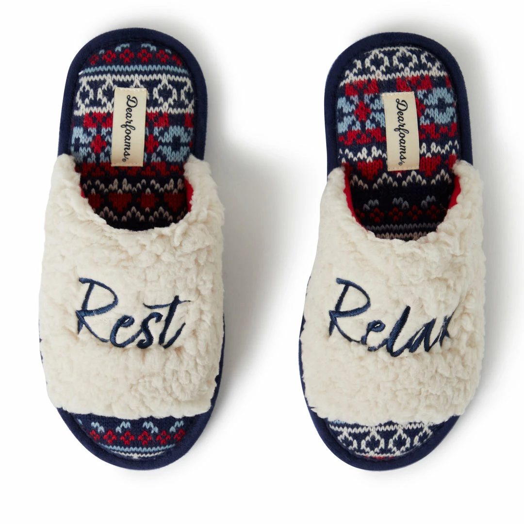 Promo π Dearfoams π© Women's Holiday Slide Slippers βοΈ