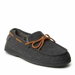 Hot Sale π Fireside By Dearfoams Men's Grafton Microwool and Genuine Shearling Moccasin π―