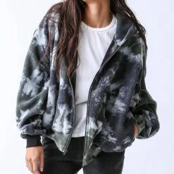 Best deal 🎉 Electric & Rose 👩 women Estelle Sherpa Bomber - Cosmic in Army/Onyx ✔️