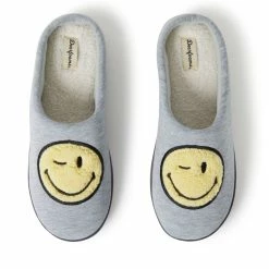 Promo 🎉 Dearfoams Men's Smile Icon Slippers 🤩