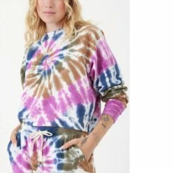 Best Sale 👏 Electric & Rose 👩 women Ronan Pullover in Fuchsia/Navy/Army ⌛