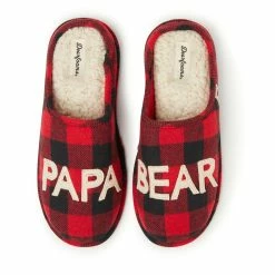 Hot Sale π Dearfoams Men's Buffalo Check Family Bear Clog π