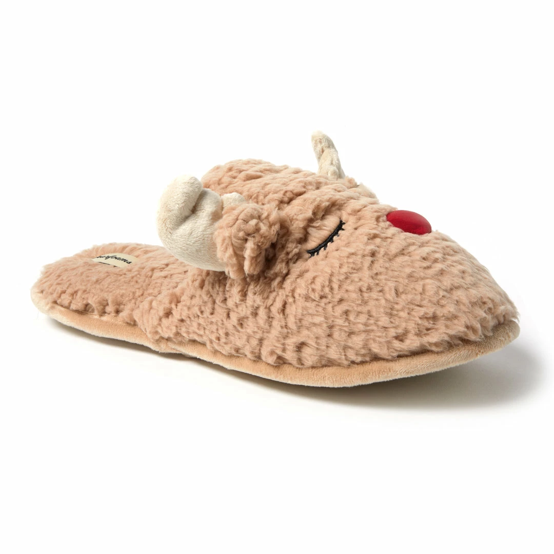 Outlet π₯° Dearfoams Men's Reindeer Funny Ugly π
Christmas Sweater Holiday Scuff Slipper 𧨠- Image 3