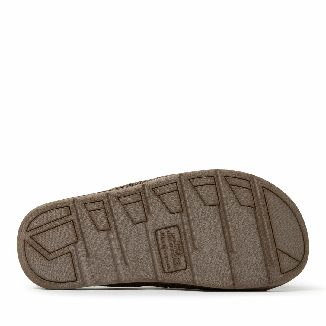 Promo β Dearfoams Men's Chase Marled Knit Slide Memory Foam Slippers with Adjustable Strap π₯° - Image 5