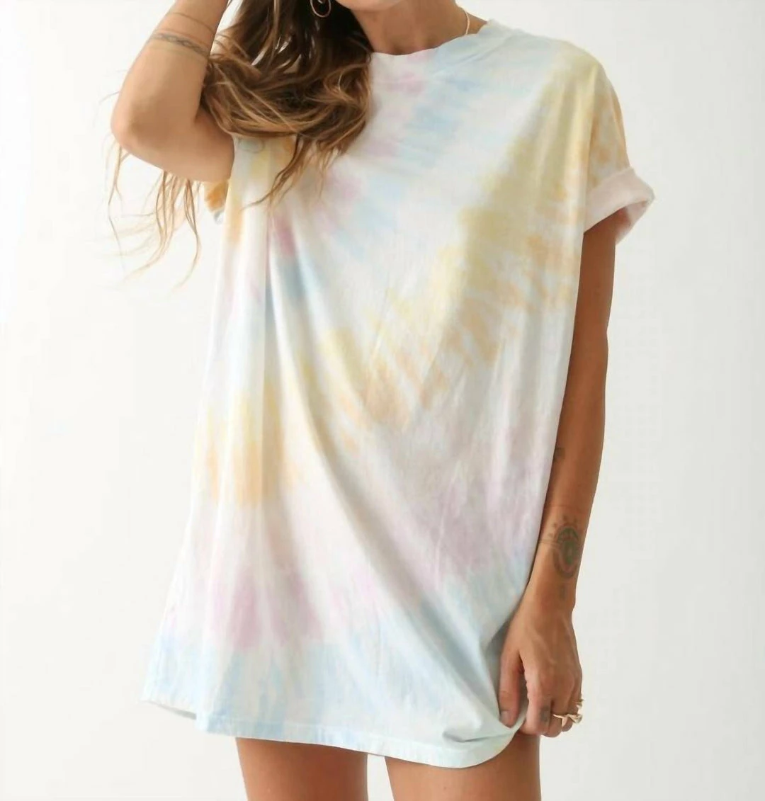 Buy β Electric & Rose π© women Billie Tee π Dress in Luna/Blush/Lemon π