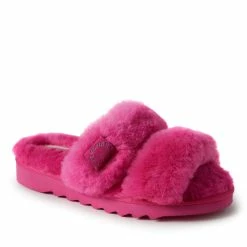 Budget 🤩 Dearfoams 👩 Womens Benalla Genuine Shearling Slide 🔔