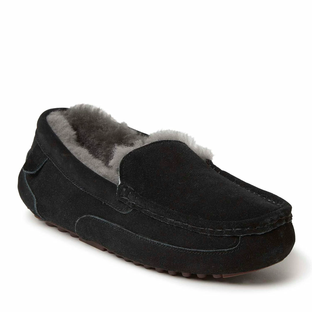 Hot Sale π₯° Fireside By Dearfoams Men's Melbourne Genuine Shearling Moccasin β€οΈ