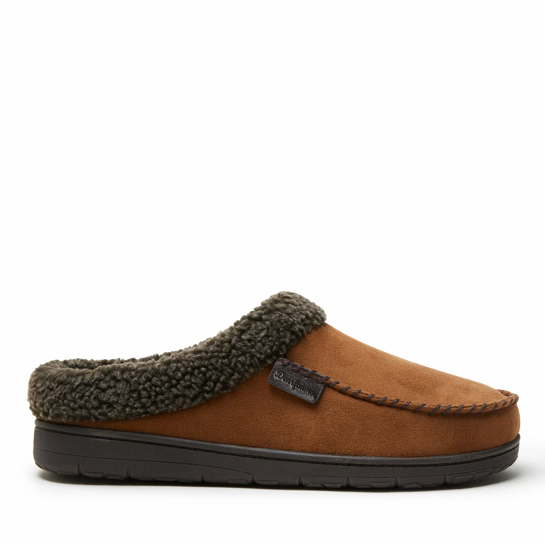 Hot Sale π₯ Dearfoams Mens Brendan Microsuede Moc Toe Clog with Whipstitch π₯ - Image 2