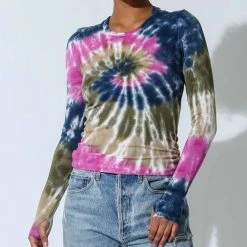 Hot Sale π€© Electric & Rose π© women Ribbed Olivia Top in Fuchsia/Navy/Army π