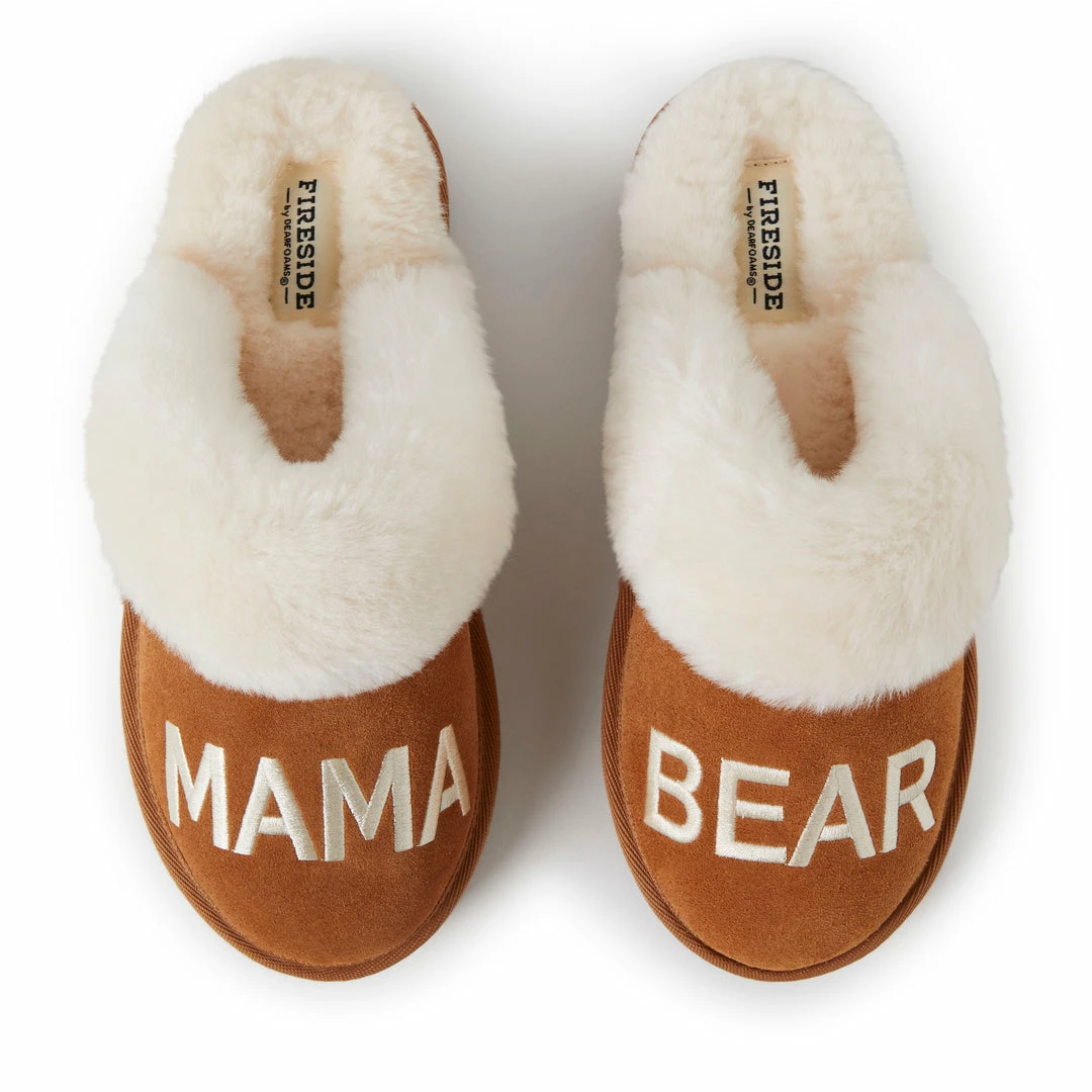 Coupon π Dearfoams π© Womens Mama Bear Genuine Shearling Scuff π§¨